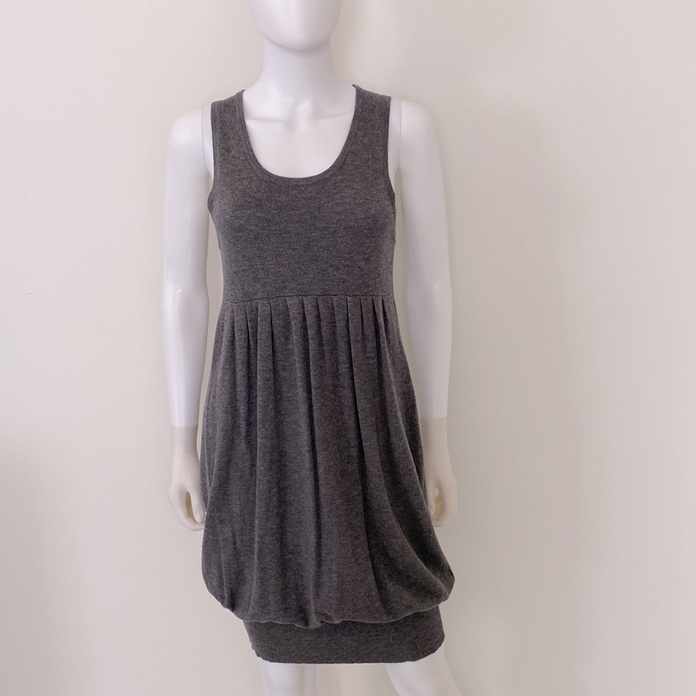 Courage.b Couture Knit Gray Cashmere Dress